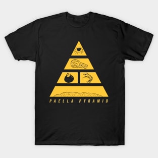 Classy Paella Pyramid Yellow Print Design T-Shirt